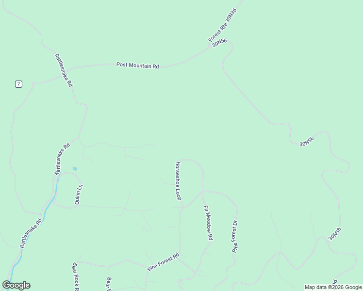 map of restaurants, bars, coffee shops, grocery stores, and more near Horseshoe Loop in Hayfork