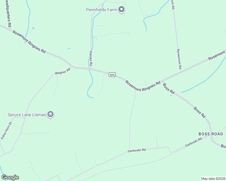 map of restaurants, bars, coffee shops, grocery stores, and more near 127 Rosemont Ringoes Road in Stockton