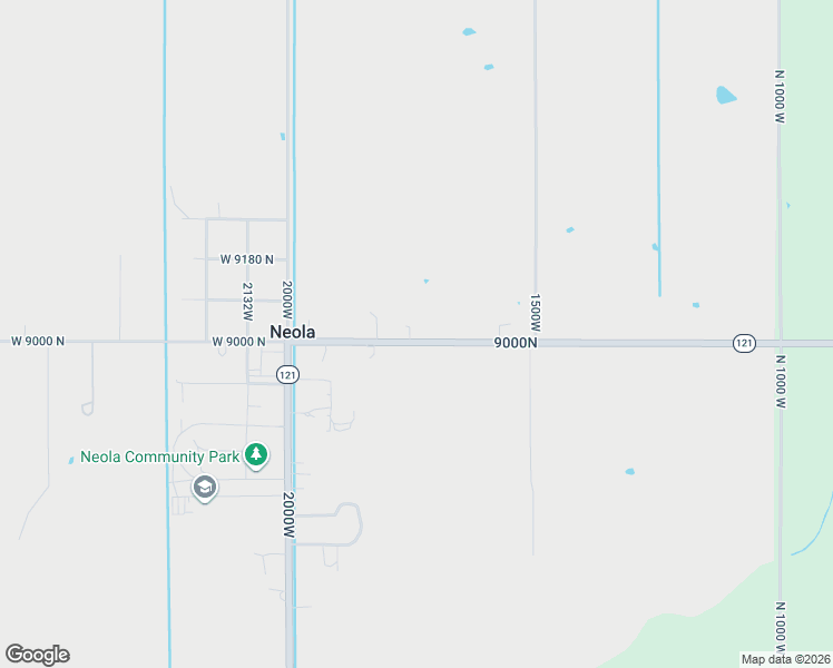 map of restaurants, bars, coffee shops, grocery stores, and more near 1736 West 9000 North in Neola