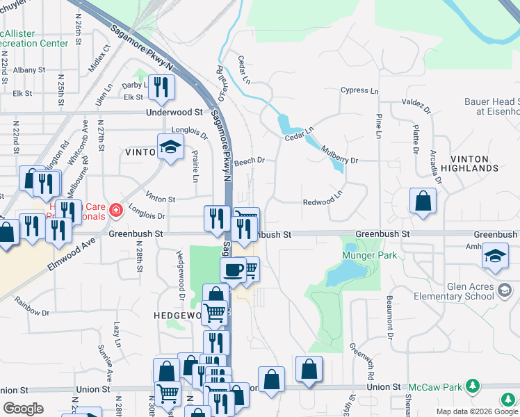 map of restaurants, bars, coffee shops, grocery stores, and more near 1660 Hemlock Rd in Lafayette