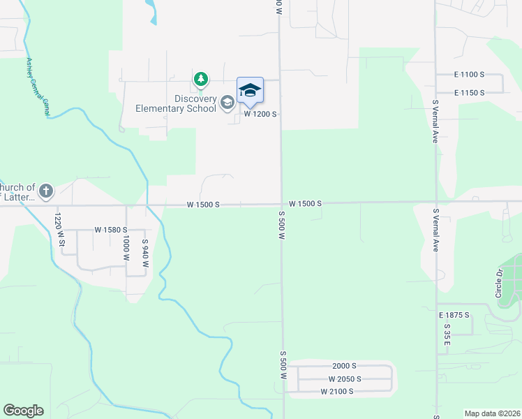 map of restaurants, bars, coffee shops, grocery stores, and more near 500-766 1500 South Street in Vernal