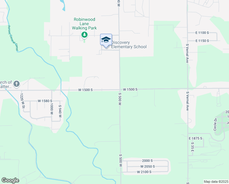 map of restaurants, bars, coffee shops, grocery stores, and more near 541 West 1500 South in Vernal
