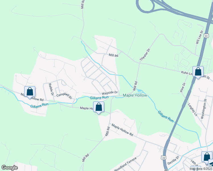 map of restaurants, bars, coffee shops, grocery stores, and more near 86-90 3rd St in Duncansville