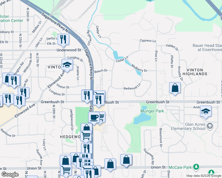 map of restaurants, bars, coffee shops, grocery stores, and more near 1660 Hemlock Rd in Lafayette