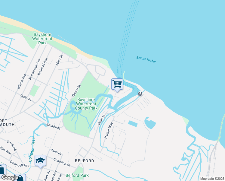 map of restaurants, bars, coffee shops, grocery stores, and more near 909 Port Monmouth Road in Middletown