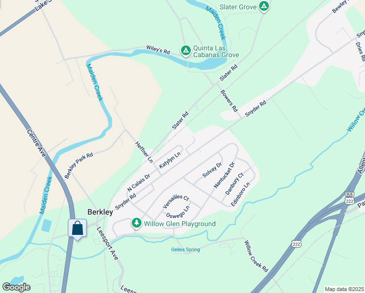 map of restaurants, bars, coffee shops, grocery stores, and more near 50 Katylyn Lane in Reading