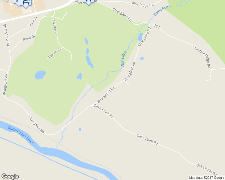 map of restaurants, bars, coffee shops, grocery stores, and more near 1666 Strangford Road in Blairsville