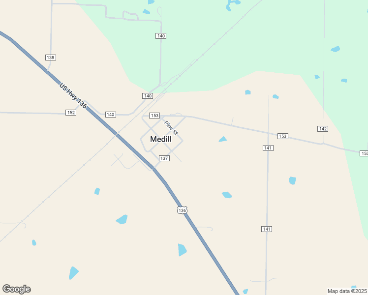 map of restaurants, bars, coffee shops, grocery stores, and more near 19076 County Road 137 in Kahoka