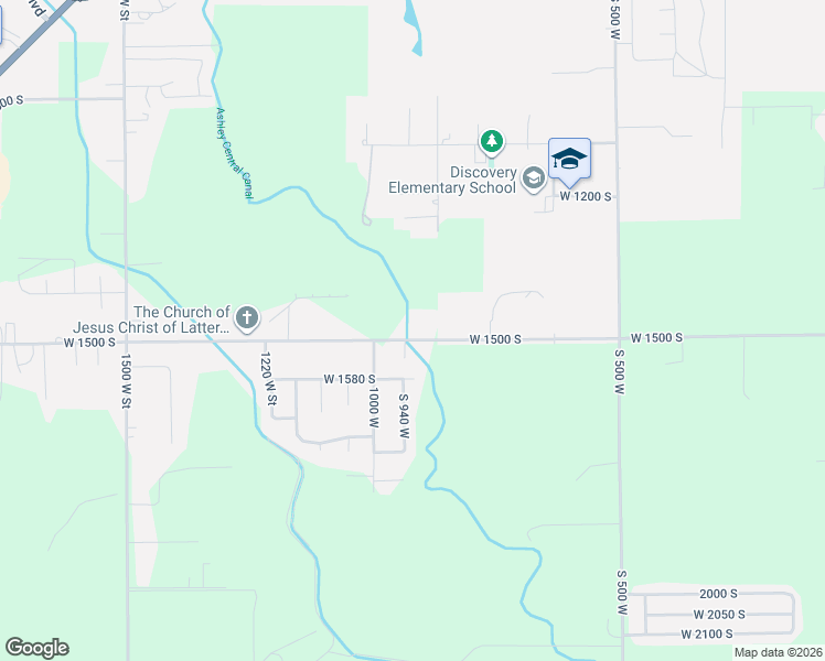 map of restaurants, bars, coffee shops, grocery stores, and more near 949 West 1500 South in Vernal