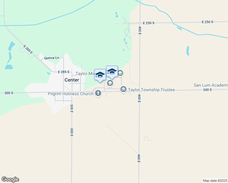 map of restaurants, bars, coffee shops, grocery stores, and more near 3794 300 South in Kokomo