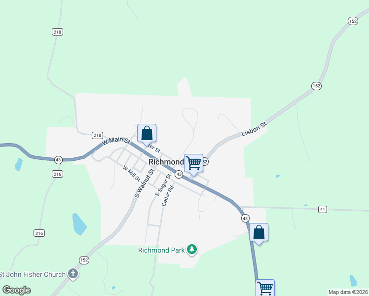 map of restaurants, bars, coffee shops, grocery stores, and more near 211 Sugar Street in Richmond