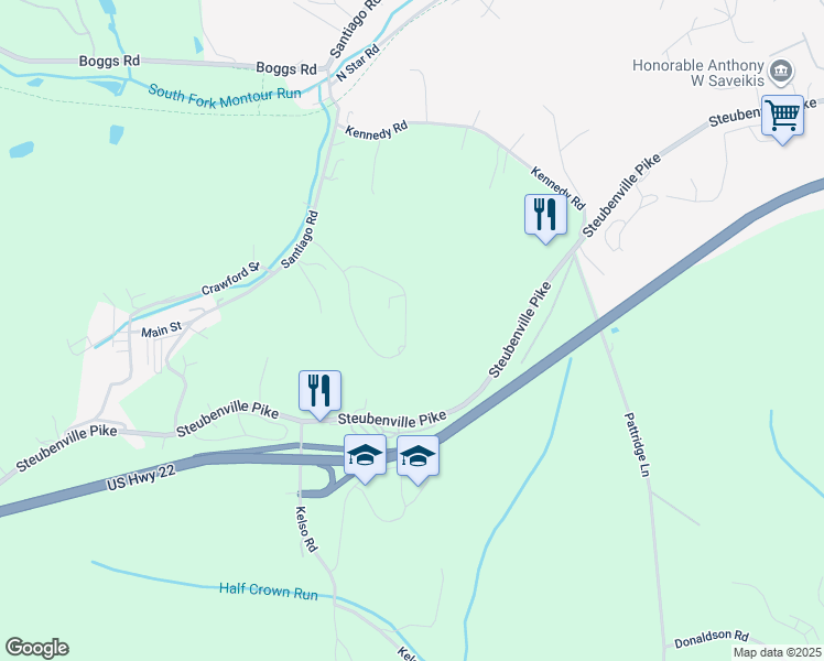 map of restaurants, bars, coffee shops, grocery stores, and more near 3004 Canterbury Drive in Imperial