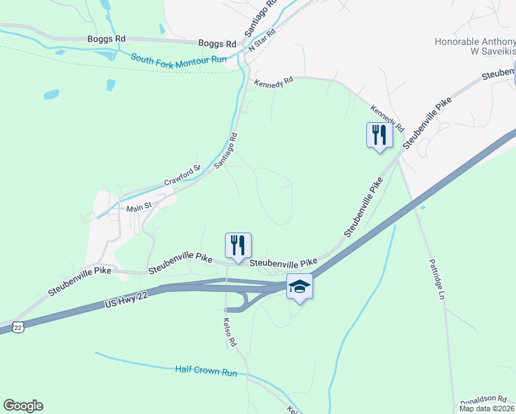 map of restaurants, bars, coffee shops, grocery stores, and more near 3000 Canterbury Drive in Imperial