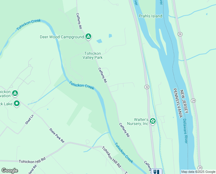 map of restaurants, bars, coffee shops, grocery stores, and more near 158 Cafferty Road in Bucks County