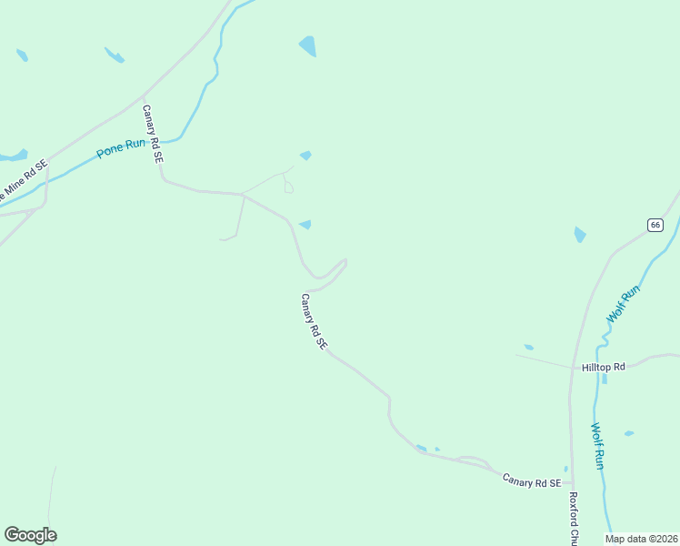 map of restaurants, bars, coffee shops, grocery stores, and more near 2785 Canary Road Southeast in Dennison