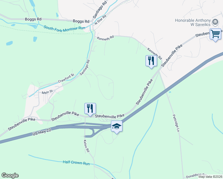 map of restaurants, bars, coffee shops, grocery stores, and more near 1409 Canterbury Drive in Imperial