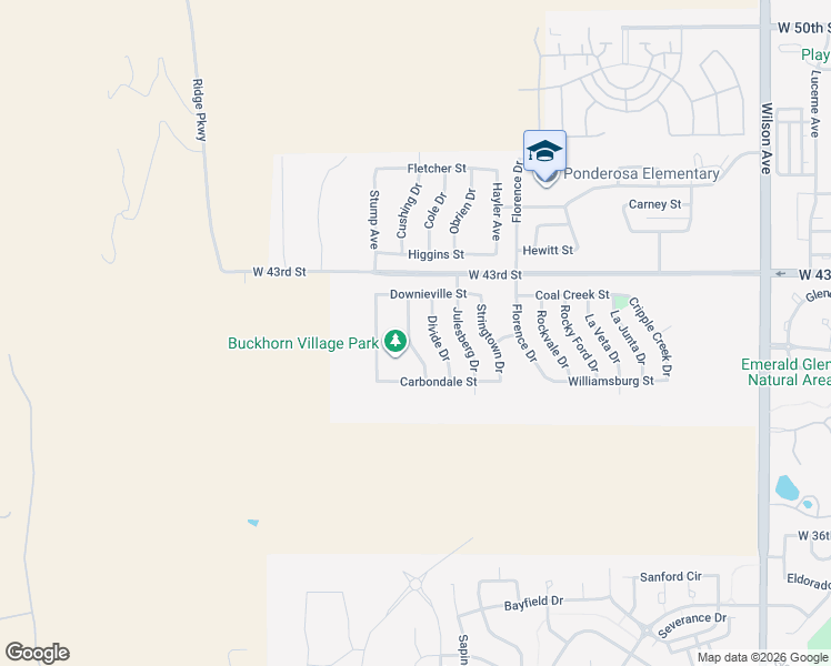 map of restaurants, bars, coffee shops, grocery stores, and more near 4121 Coaldale Drive in Loveland