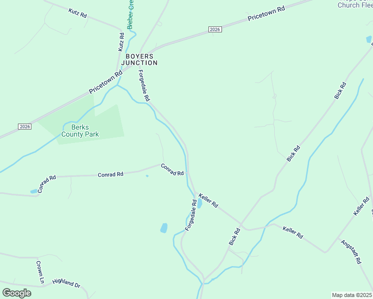 map of restaurants, bars, coffee shops, grocery stores, and more near Forgedale Road in Berks County
