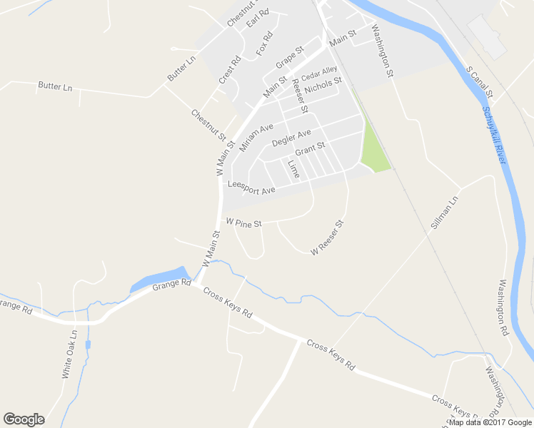 map of restaurants, bars, coffee shops, grocery stores, and more near 631 West Pine Street in Leesport