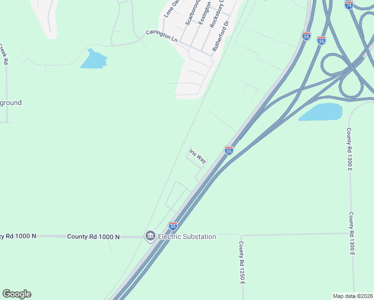 map of restaurants, bars, coffee shops, grocery stores, and more near 3000 Iris Way in Bloomington