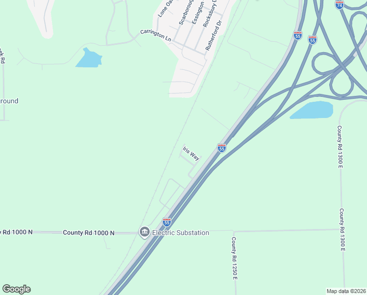 map of restaurants, bars, coffee shops, grocery stores, and more near 3000 Iris Way in Bloomington