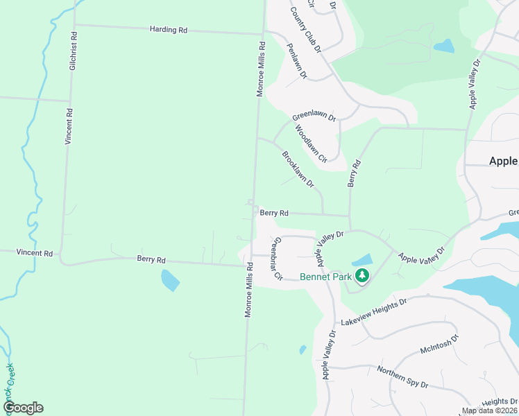 map of restaurants, bars, coffee shops, grocery stores, and more near 14076 Monroe Mills Road in Howard