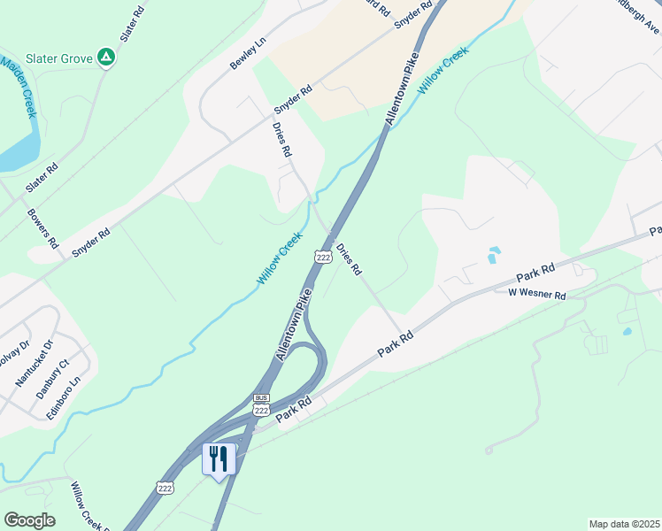 map of restaurants, bars, coffee shops, grocery stores, and more near 9 Grube Lane in Reading