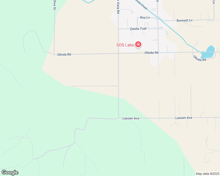 map of restaurants, bars, coffee shops, grocery stores, and more near 5100 Monte Vista Road in Anderson