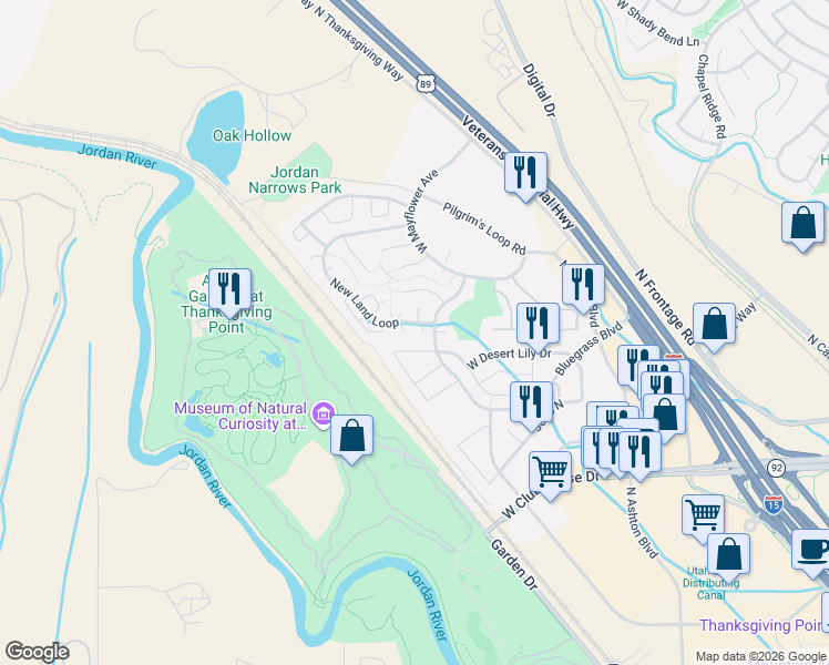 map of restaurants, bars, coffee shops, grocery stores, and more near in Lehi