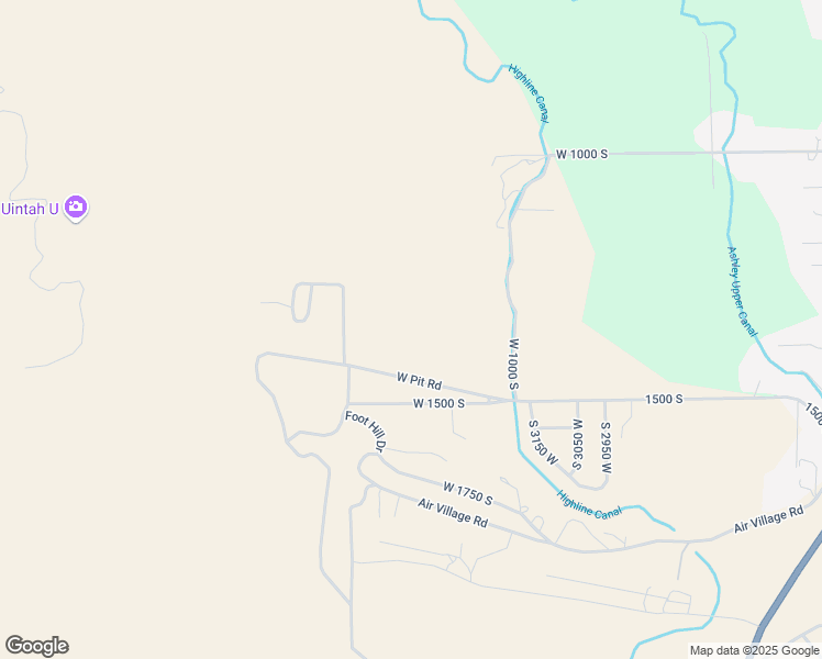 map of restaurants, bars, coffee shops, grocery stores, and more near 3370 West Pit Road in Vernal