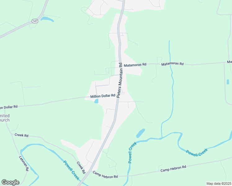 map of restaurants, bars, coffee shops, grocery stores, and more near 3256 Peters Mountain Road in Halifax