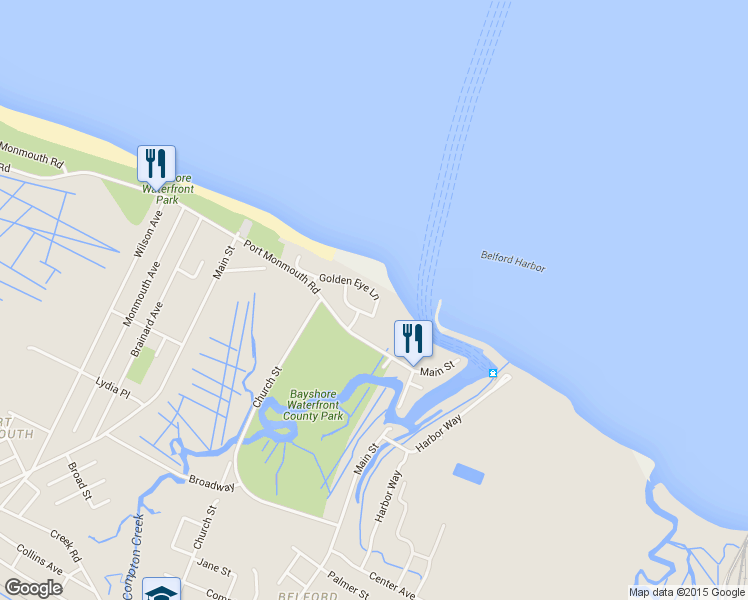 map of restaurants, bars, coffee shops, grocery stores, and more near 93 Golden Eye Lane in Middletown