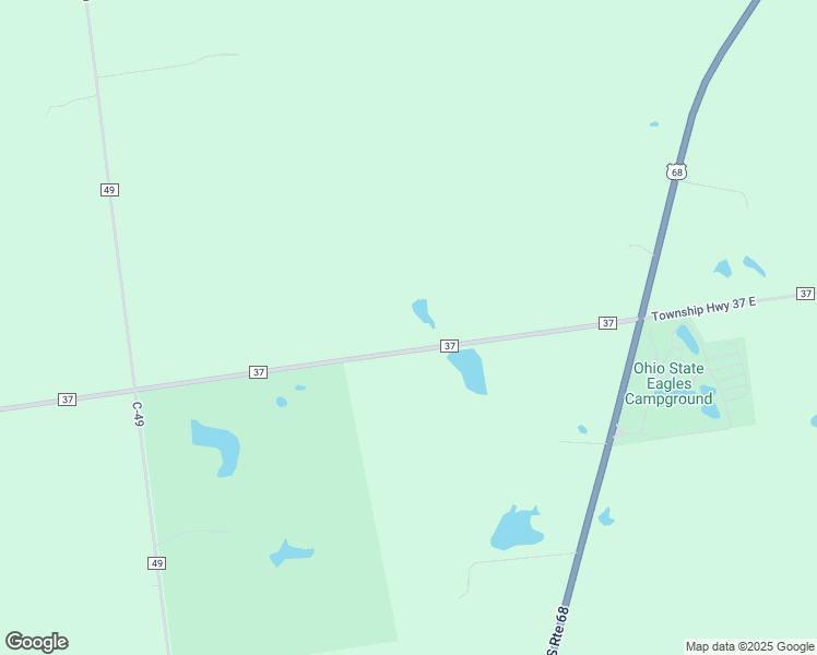 map of restaurants, bars, coffee shops, grocery stores, and more near 488 County Road 37 in Bellefontaine