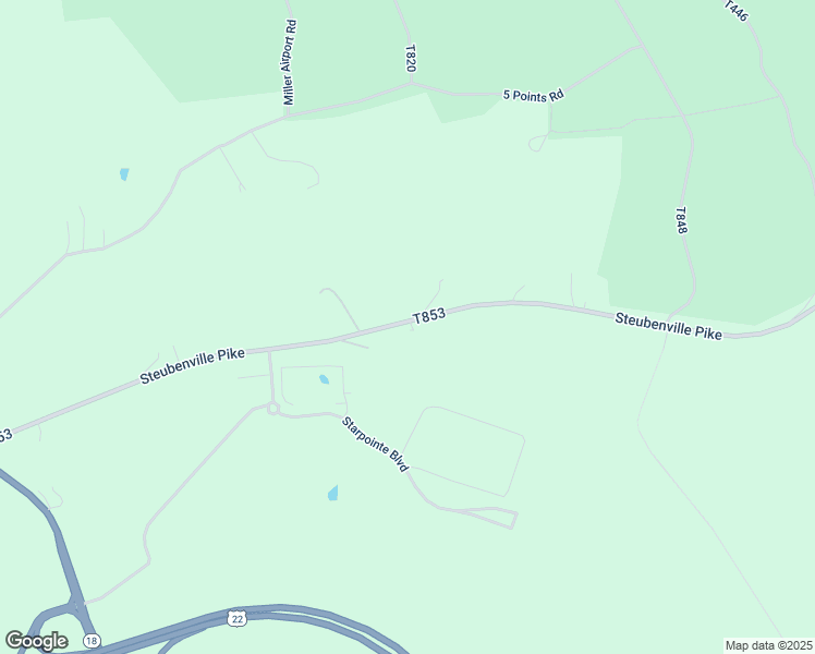 map of restaurants, bars, coffee shops, grocery stores, and more near 1294 Steubenville Pike in Burgettstown