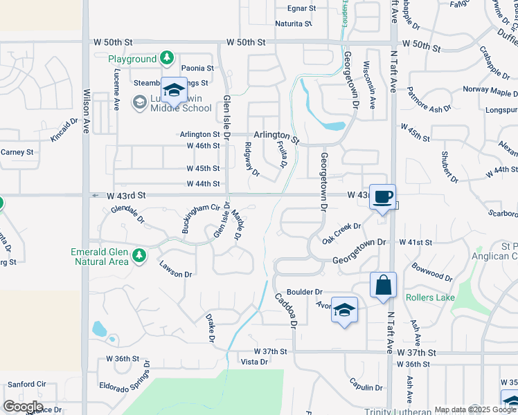 map of restaurants, bars, coffee shops, grocery stores, and more near 2016 Tonopas Court in Loveland