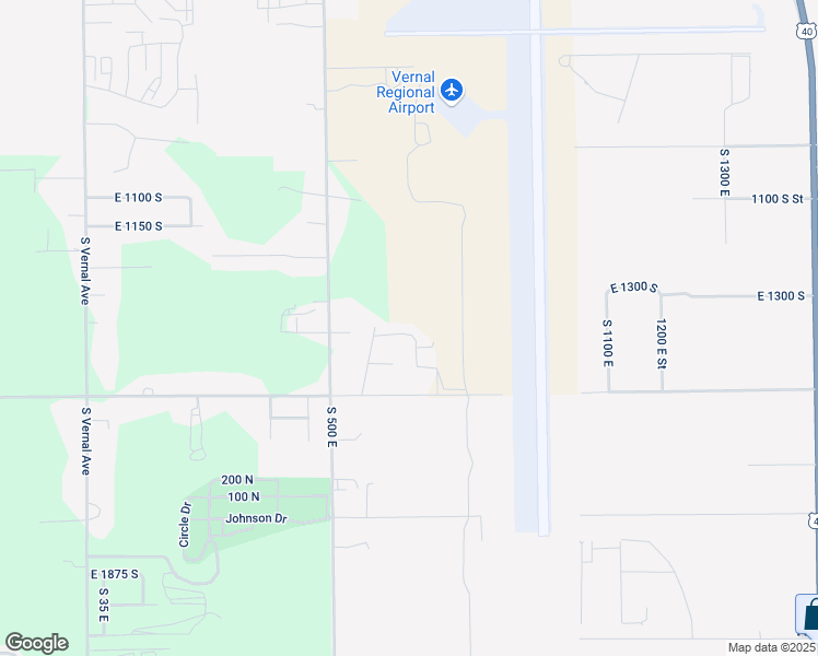 map of restaurants, bars, coffee shops, grocery stores, and more near 661 East 1375 South in Vernal