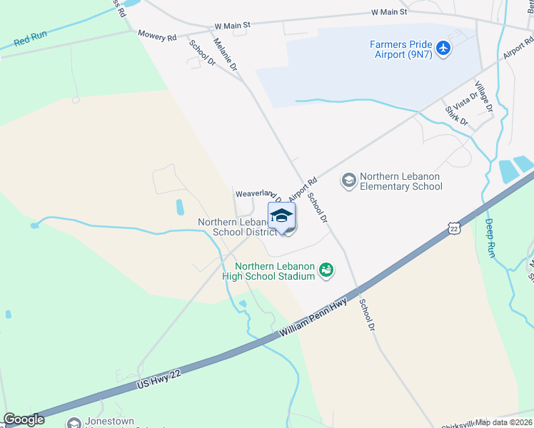map of restaurants, bars, coffee shops, grocery stores, and more near 309 Airport Road in Fredericksburg