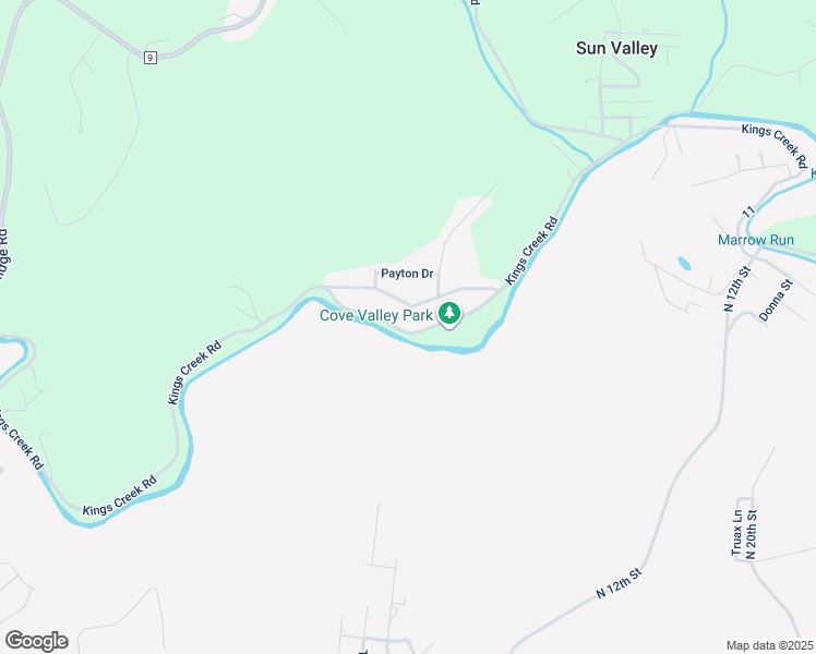 map of restaurants, bars, coffee shops, grocery stores, and more near 1575 Kings Creek Road in Weirton