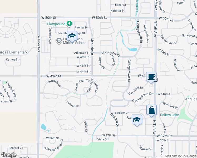 map of restaurants, bars, coffee shops, grocery stores, and more near 2016 Tonopas Court in Loveland