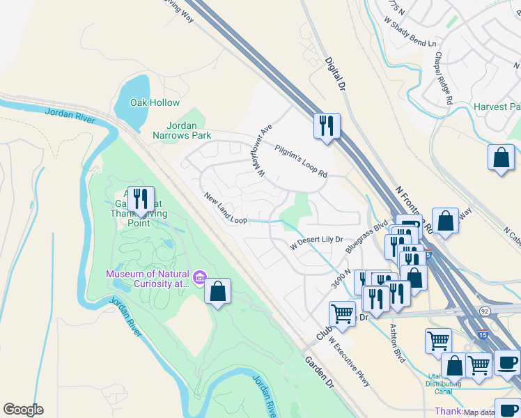 map of restaurants, bars, coffee shops, grocery stores, and more near in Lehi
