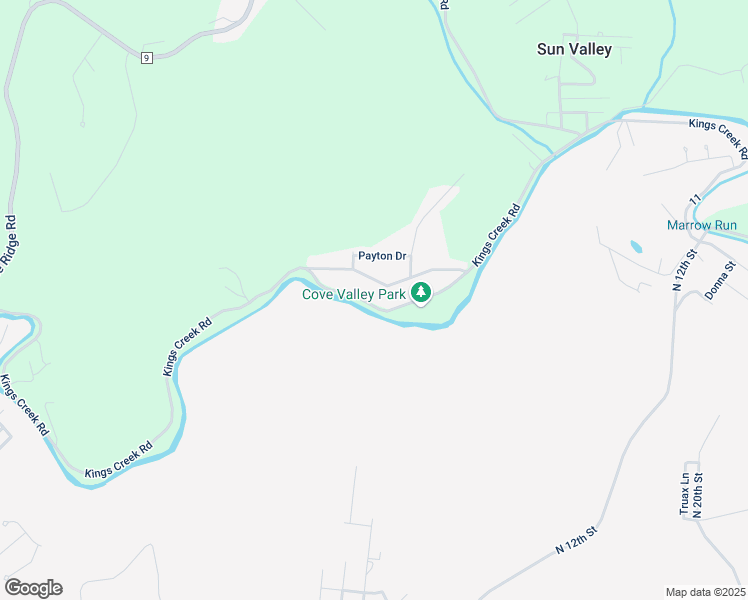 map of restaurants, bars, coffee shops, grocery stores, and more near 1575 Kings Creek Road in Weirton
