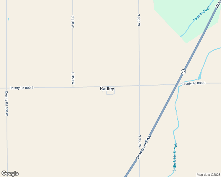 map of restaurants, bars, coffee shops, grocery stores, and more near 3190 County Road 800 South in Jonesboro