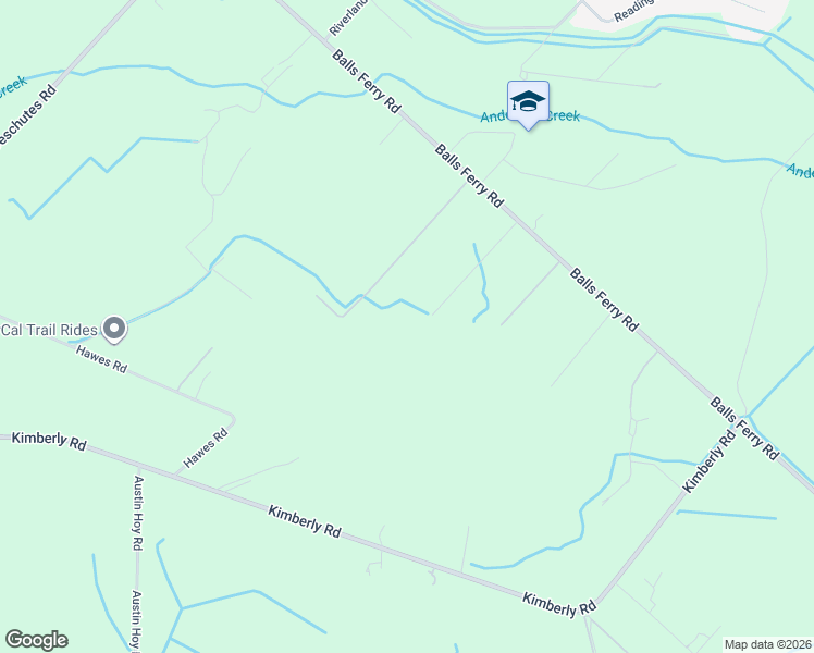 map of restaurants, bars, coffee shops, grocery stores, and more near 5210 Balls Ferry Road in Anderson