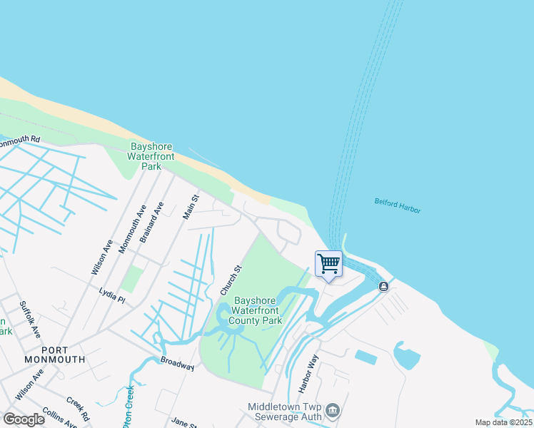map of restaurants, bars, coffee shops, grocery stores, and more near 36 Golden Eye Lane in Middletown