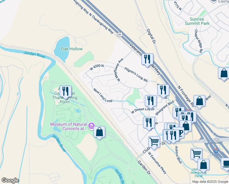 map of restaurants, bars, coffee shops, grocery stores, and more near in Riverton