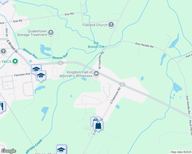 map of restaurants, bars, coffee shops, grocery stores, and more near 1000 Doylestown Pike in Quakertown