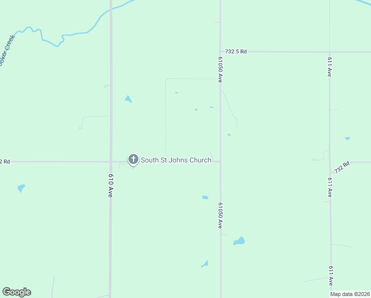 map of restaurants, bars, coffee shops, grocery stores, and more near 61032 732 Road in Sterling