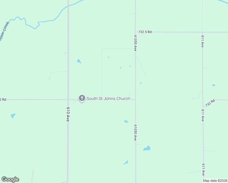 map of restaurants, bars, coffee shops, grocery stores, and more near 61032 732 Road in Sterling