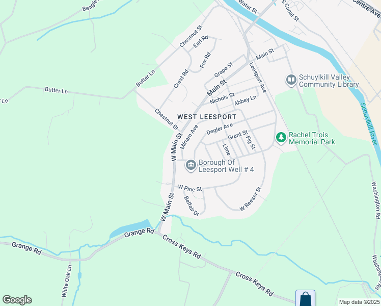 map of restaurants, bars, coffee shops, grocery stores, and more near 428 Degler Avenue in Leesport