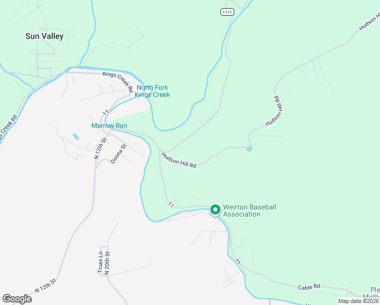 map of restaurants, bars, coffee shops, grocery stores, and more near 118 North Fork Road in Weirton